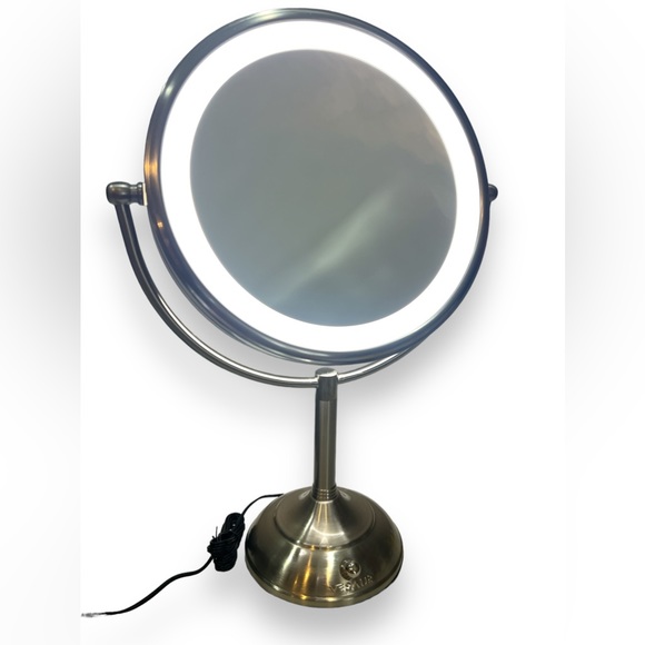 Vesaur Silver 10" Round Dimmable Brightness Professional Lighted Makeup Mirror - Picture 6 of 8